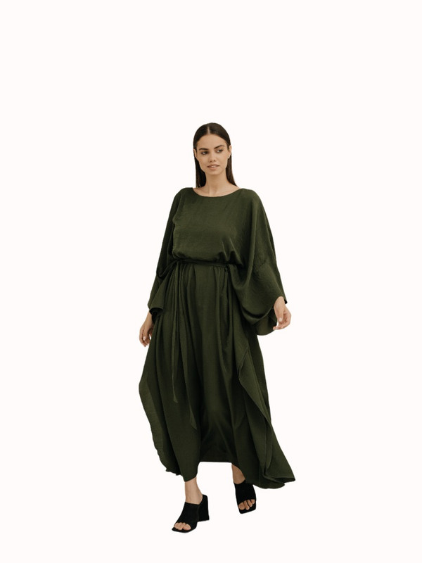 фото Платье женское модный дом виктории тишиной шанти зеленое one size