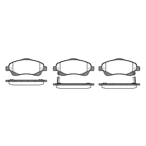 

КомплектпереднихтормозныхколодокRemsa104602дляToyotaAvensis;CorollaVerso