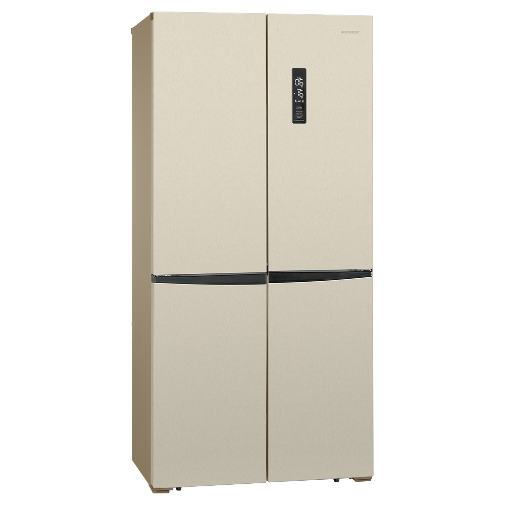 Холодильник NordFrost RFQ 510 NFH бежевый умный холодильник xiaomi mijia refrigerator cross side by side door 520l bcd 520wmsa