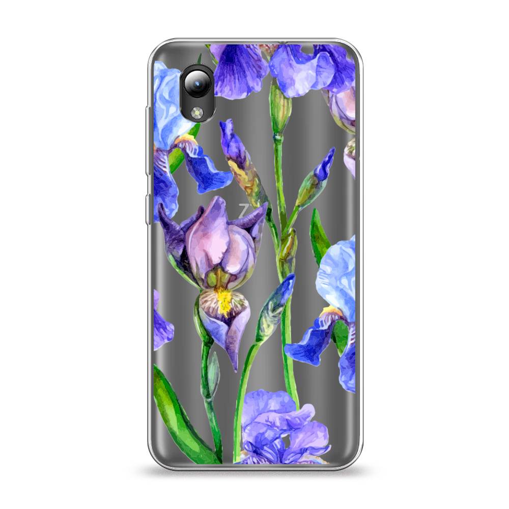 

Чехол Awog на ZTE Blade L8 / ЗТЕ Блэйд L8 "Синие ирисы", Разноцветный, 132850-8