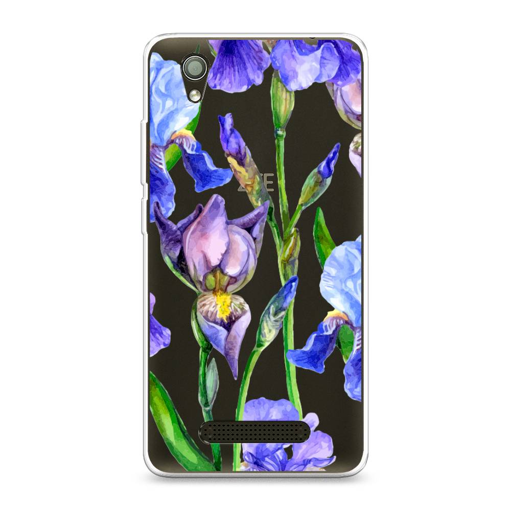 

Чехол Awog на ZTE Blade X3 / ЗТЕ Блэйд X3 "Синие ирисы", Разноцветный, 130650-8