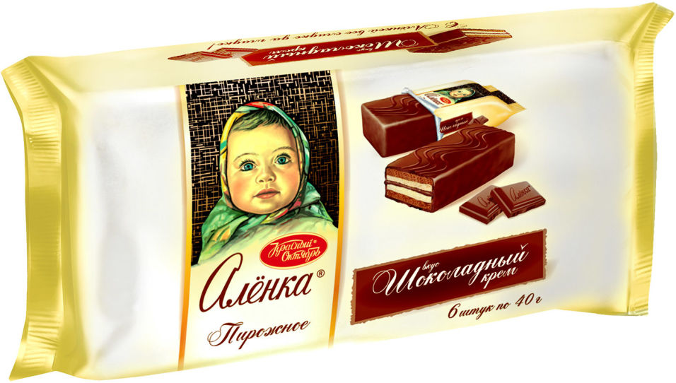 

Пирожное Аленка бисквитное вкус Шоколадный крем 6шт*40г