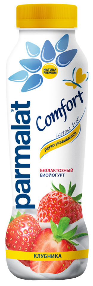 Биойогурт Parmalat Comfort с клубникой 1.5% 290г