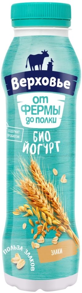 

Биойогурт питьевой Верховье Злаки 2% 290г