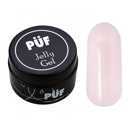 фото Гель puf, jelly builder №01, pink clear, 15 мл puff