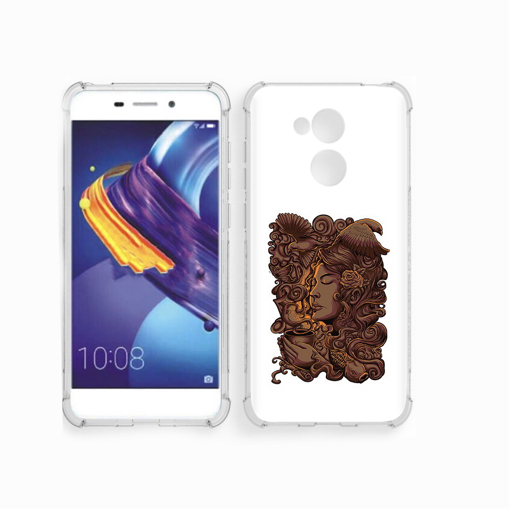 

Чехол MyPads Tocco для Huawei 6C Pro девушка с длинными волосами абстракция, Прозрачный, Tocco