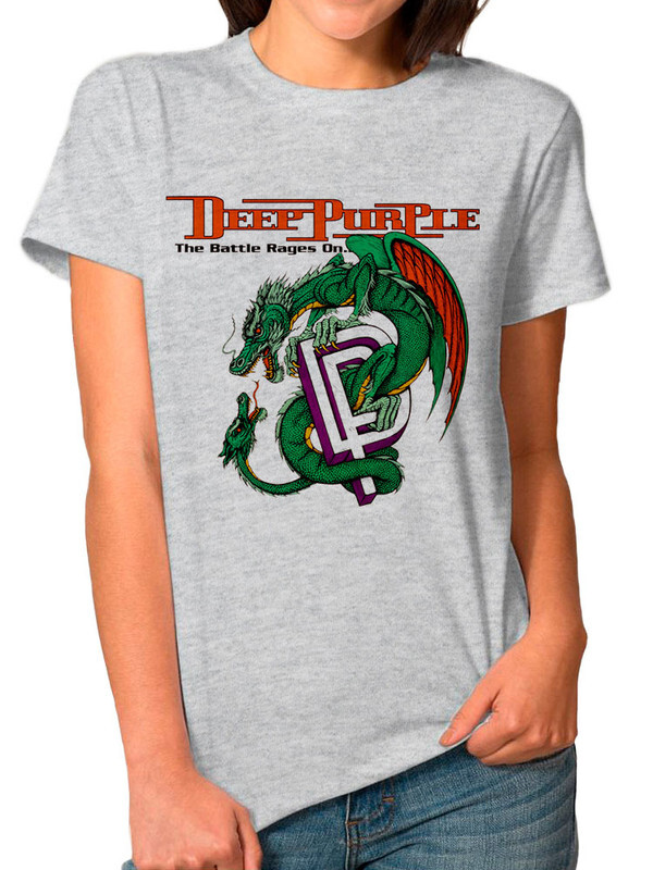

Футболка женская Design Heroes Deep Purple серая 3XL, Серый, Deep Purple