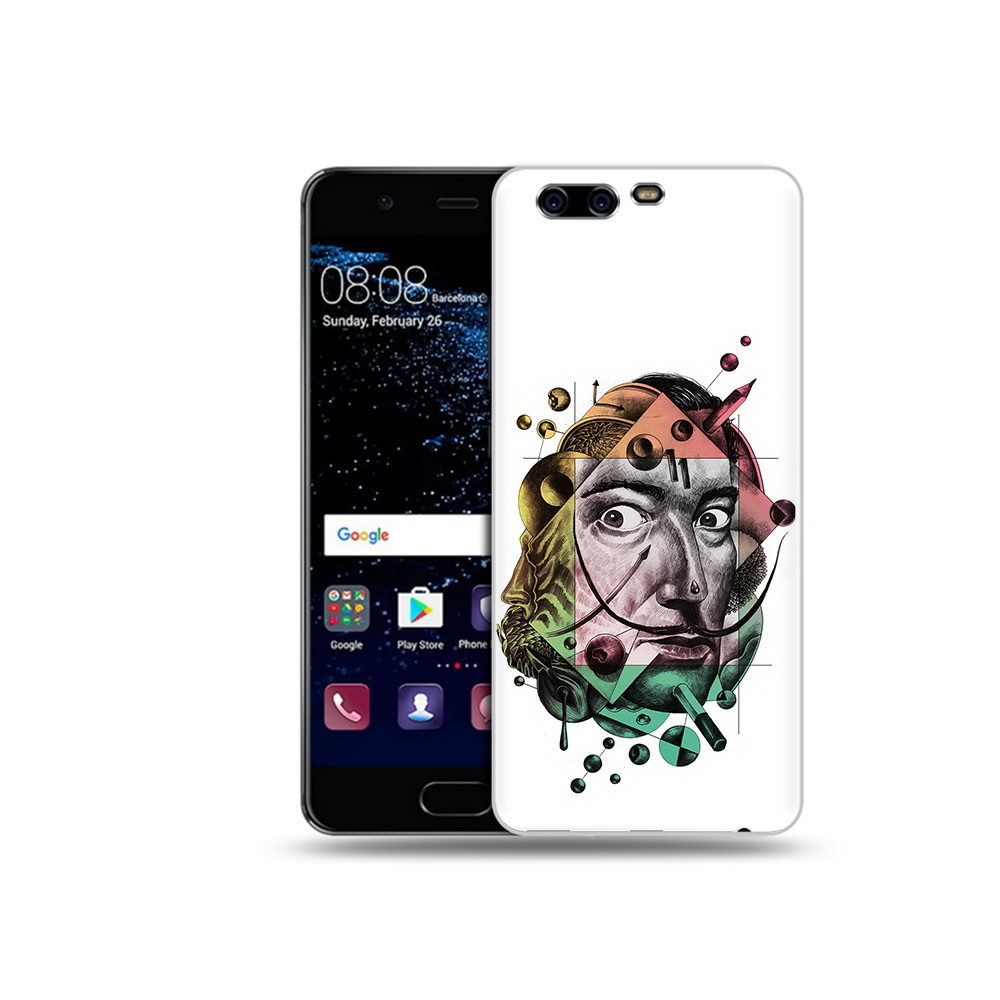 

Чехол MyPads Tocco для Huawei P10 разноцветное лицо абстракция (PT60870.50.570), Прозрачный, Tocco