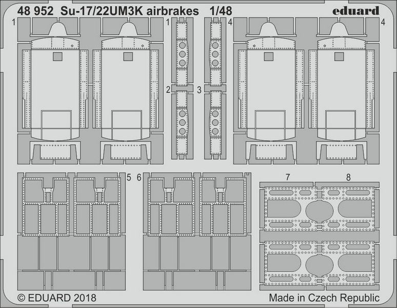 

Фототравление Eduard 48952 модели Su-17/22UM3K airbrakes