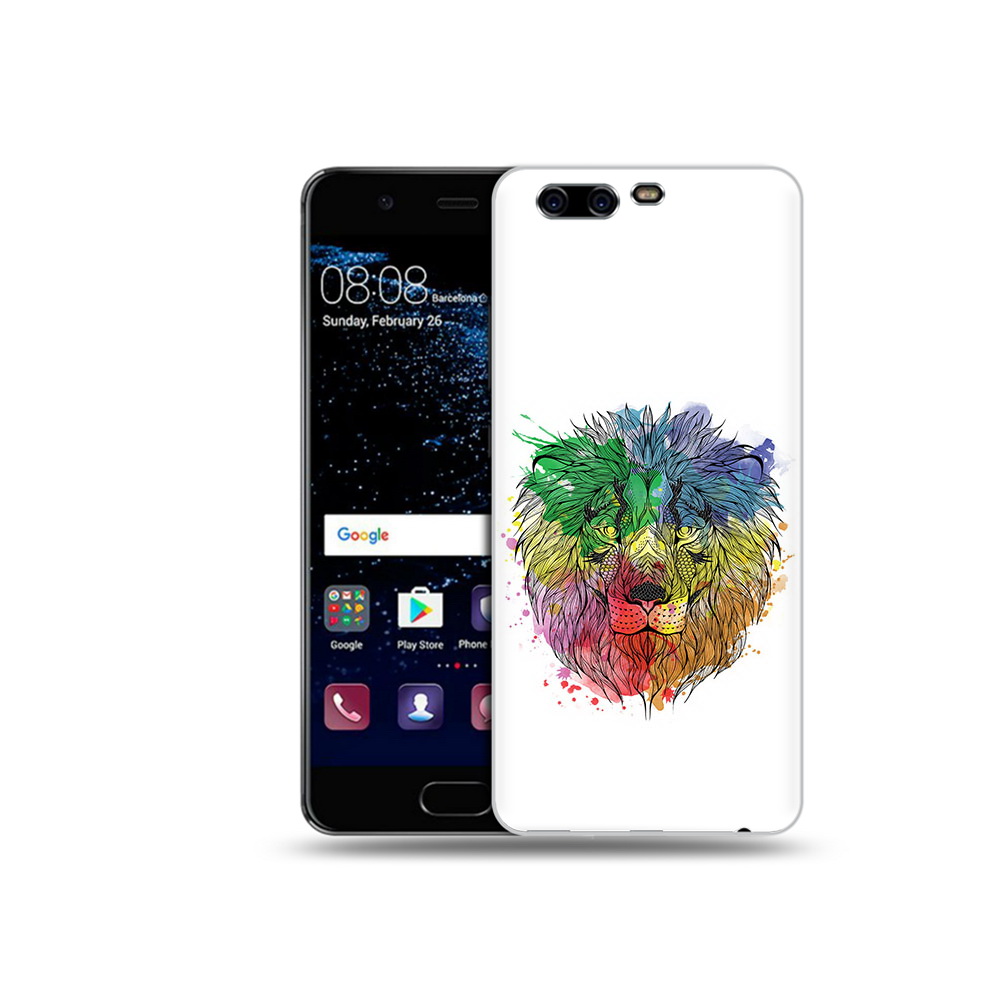 Чехол MyPads Tocco для Huawei P10 разноцветный гордый лев (PT60870.50.573)