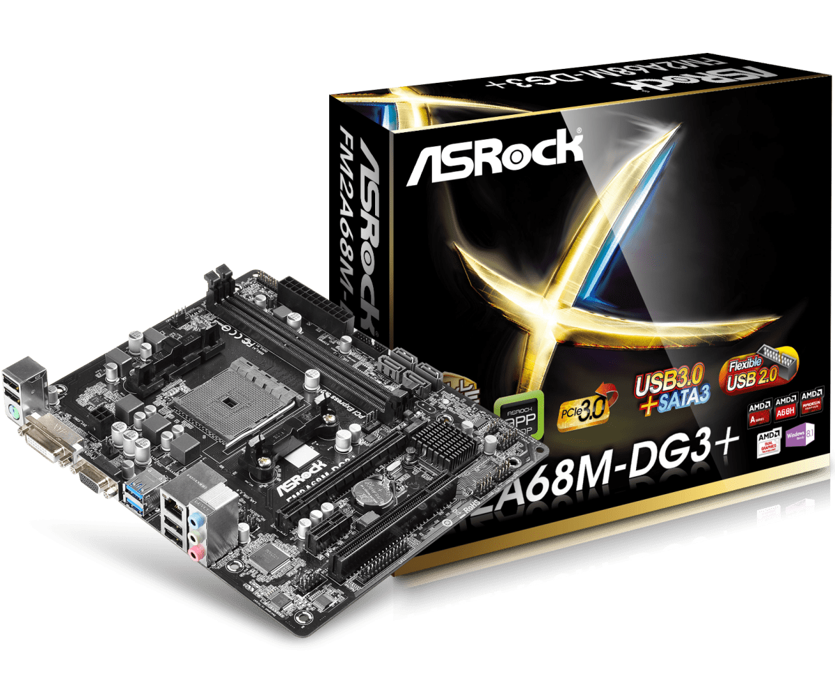

Материнская плата ASRock FM2A68M-DG3+ (FM2A68M-DG3+), FM2A68M-DG3+