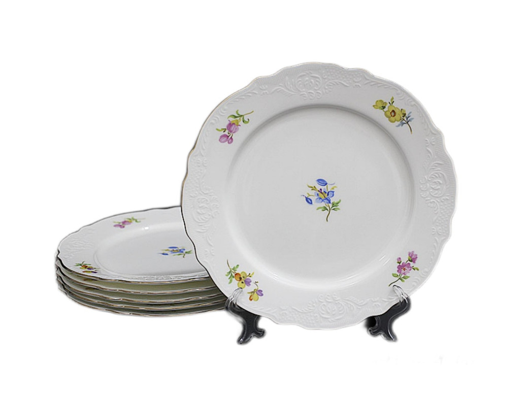 

Набор тарелок Blumen Lenardi 6 штук 21 см 555-080, Белый