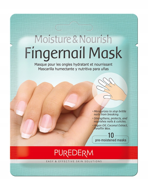 фото Маска для ногтей purederm moisture and nourish fingernail mask; 2 шт