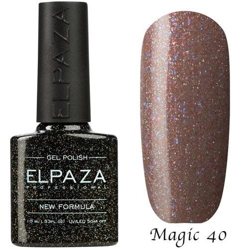 фото Гель-лак elpaza magic glitter №40 бокал шампанского, 10 мл