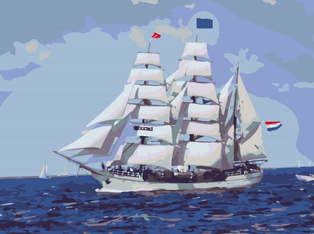 

Картина по номерам HOBRUK Парусник в море, Парусник в море