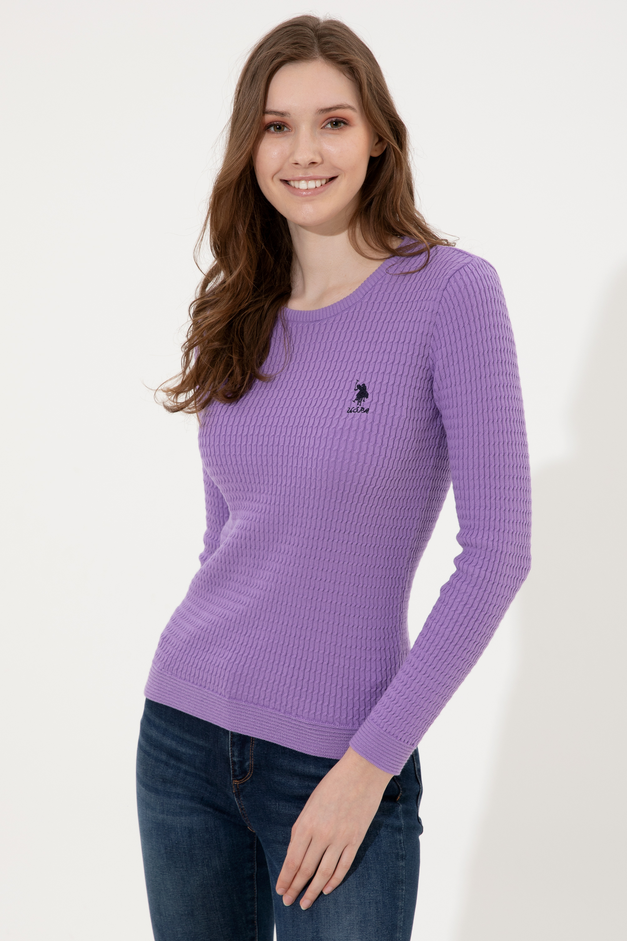 

Джемпер женский U.S. POLO Assn. G082SZ0TK0KARLA-BSK22 фиолетовый S, G082SZ0TK0KARLA-BSK22