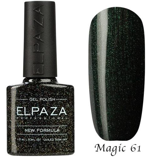 Гель-лак ELPAZA Magic Glitter №61 Изумрудный лес, 10 мл