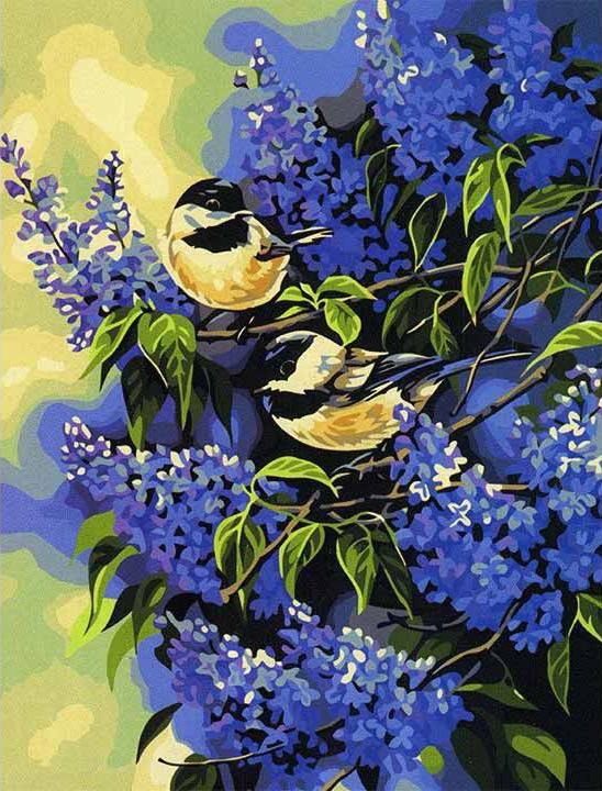 

Картина по номерам Paintboy (Premium) Синички на сирени, Синички на сирени