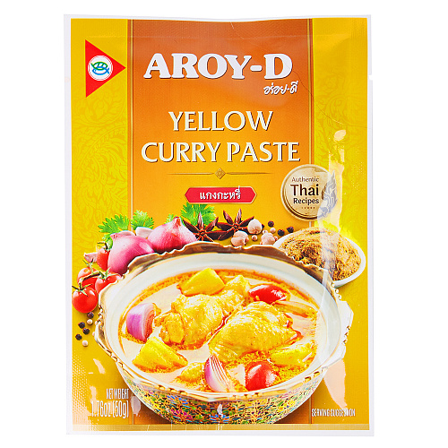 

Паста Aroy-D Карри желтая в пакетике 50 г, 2 шт