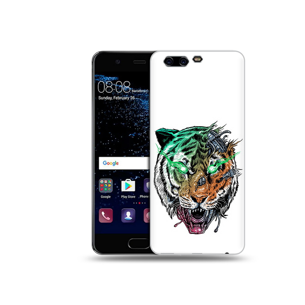 

Чехол MyPads Tocco для Huawei P10 робо-тигр (PT60870.50.584), Прозрачный, Tocco