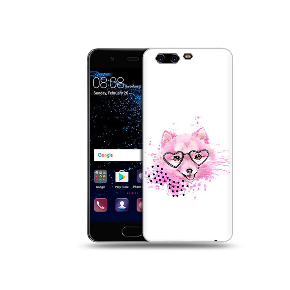 

Чехол MyPads Tocco для Huawei P10 розовый волченок (PT60870.50.585), Прозрачный, Tocco