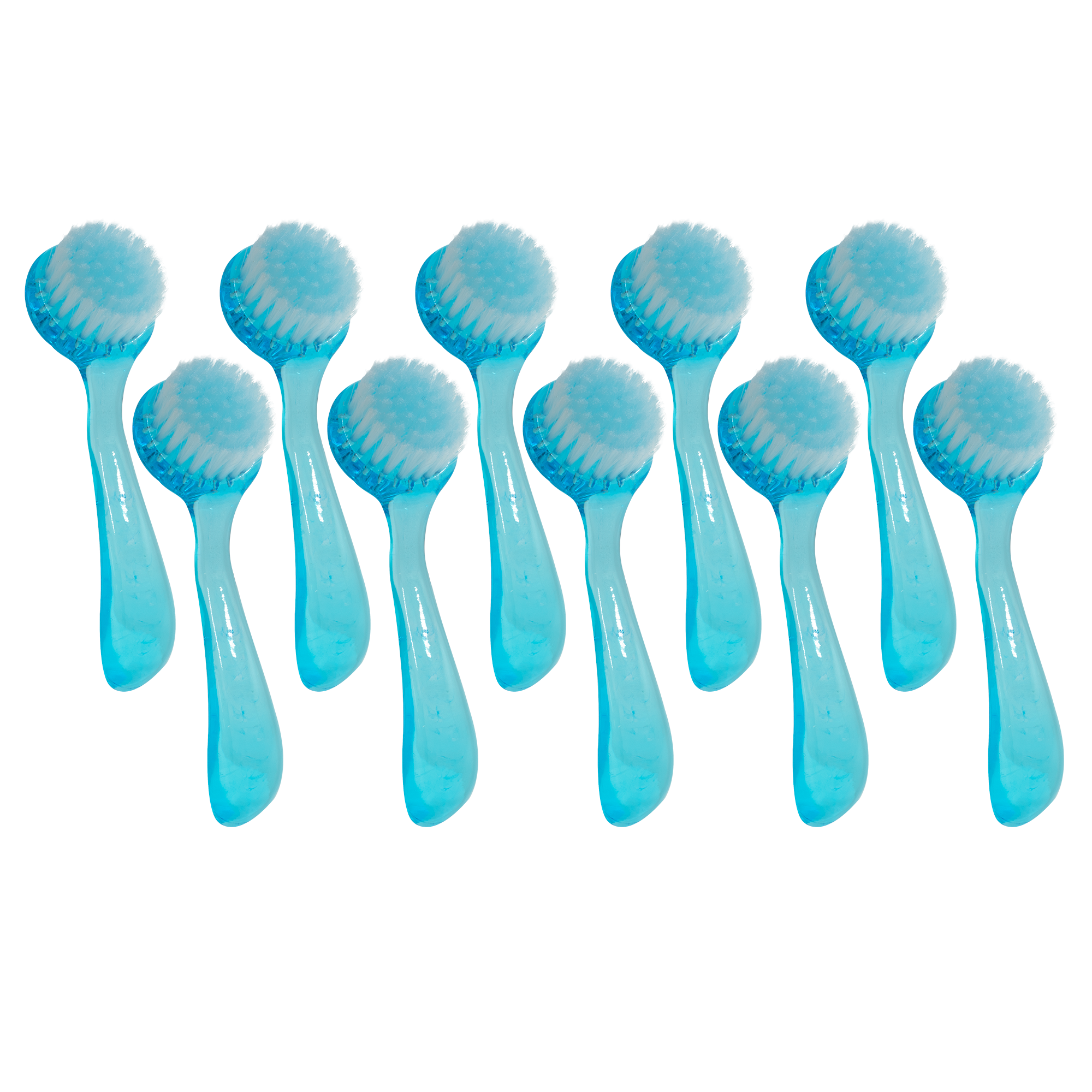 

Щеточки WellyWell большие для маникюра и педикюра, 10 шт. Синие, Brush_For_Face_Blue