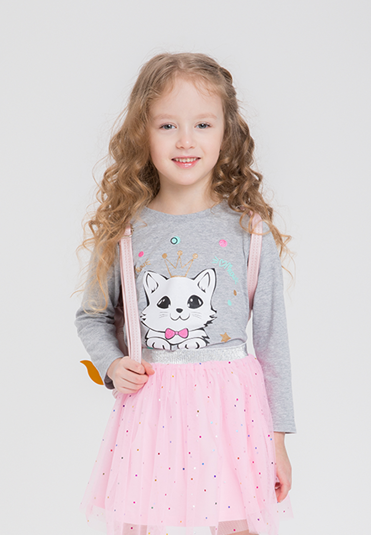 

Лонгслив детский Max&jessi SS19C2A000501 светло-серый р.122, SS19C2A000501