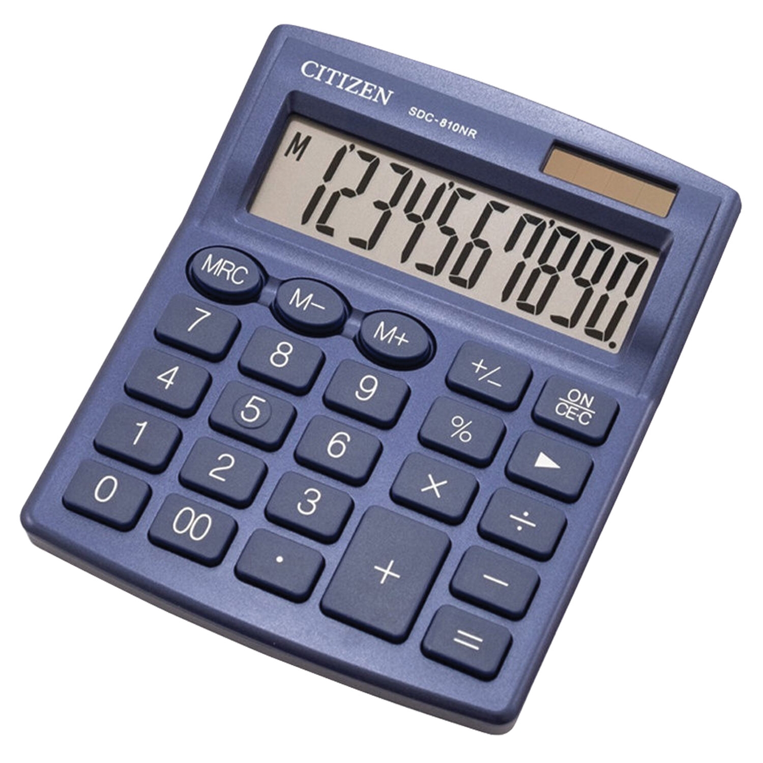 

Калькулятор настольный Citizen SDC810NRNVE, 10 разр., темно-синий, SDC-810NRNVE