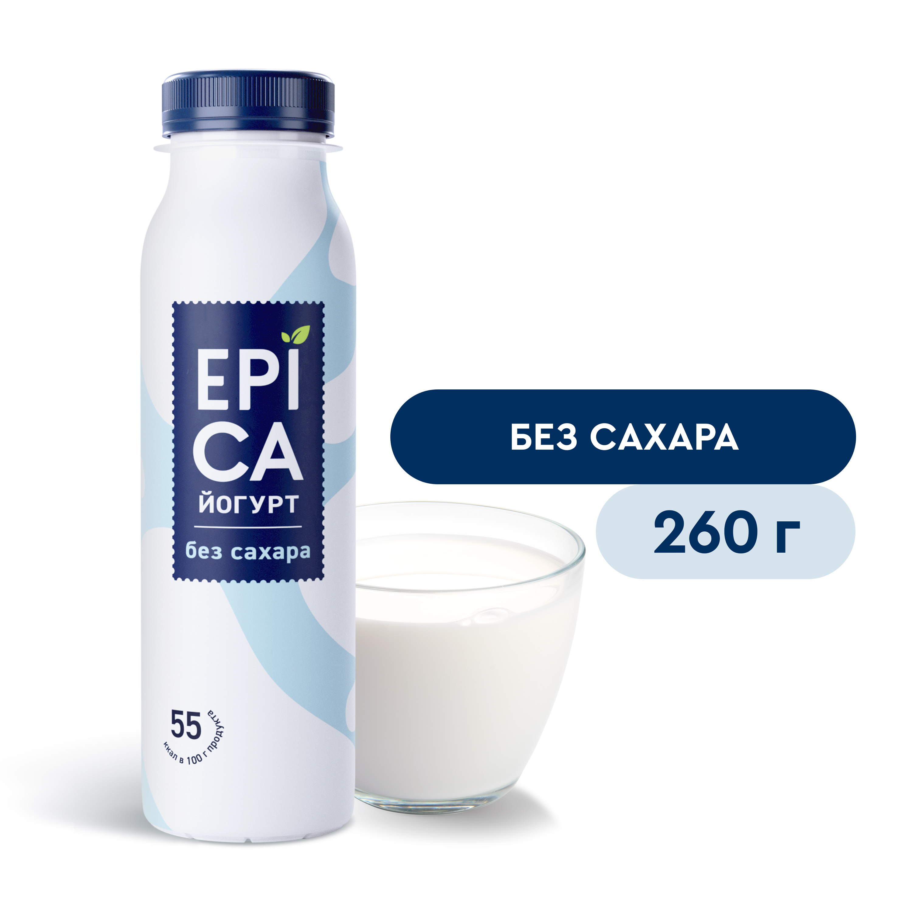 Йогурт питьевой Epica без сахара 29 260г 74₽