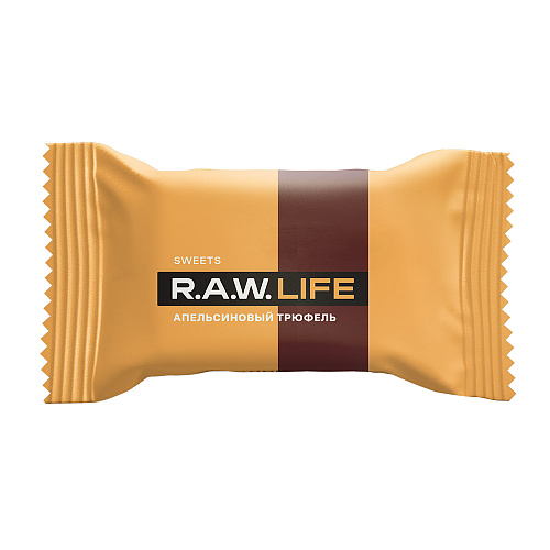 Конфета Raw Life Апельсиновый трюфель 18 г, 6 шт