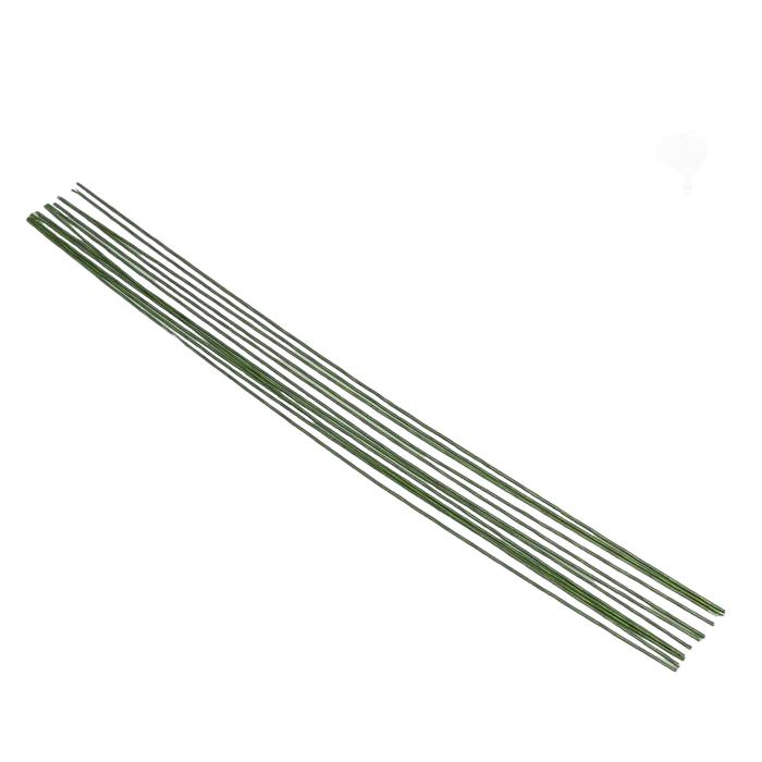 Проволока Fiorico 1,2 мм, 12 шт, 40 см, в бумажной оплетке, зеленый