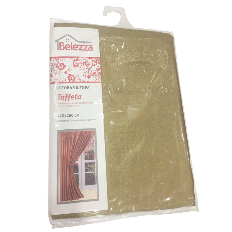 фото Штора taffeta 027 drp t 143x260 belezza