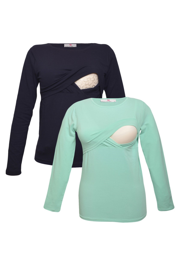 

Лонгслив для беременных женский Luvmabelly 58932 синий XL (доставка из-за рубежа), 58932