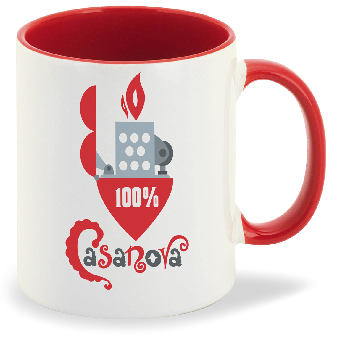 

Кружка CoolPodarok 100% Казанова (Зажигалка), 100% Казанова (Зажигалка)