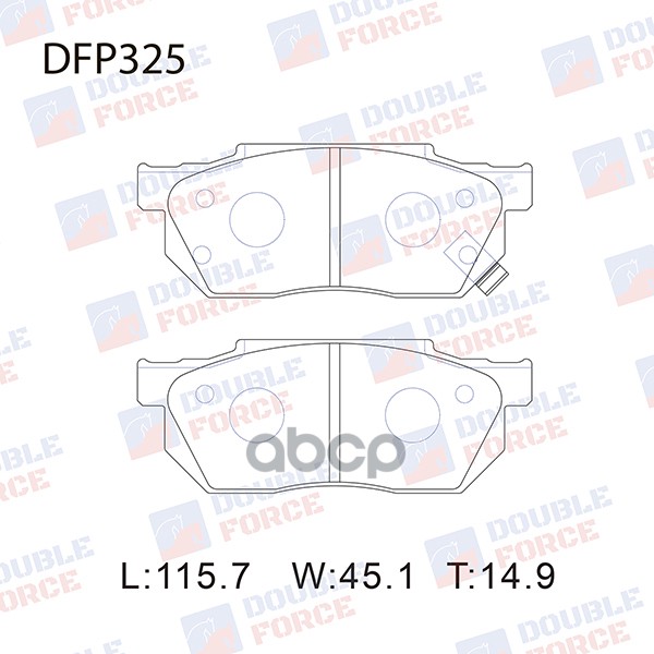 

Тормозные колодки DOUBLE FORCE дисковые DFP325