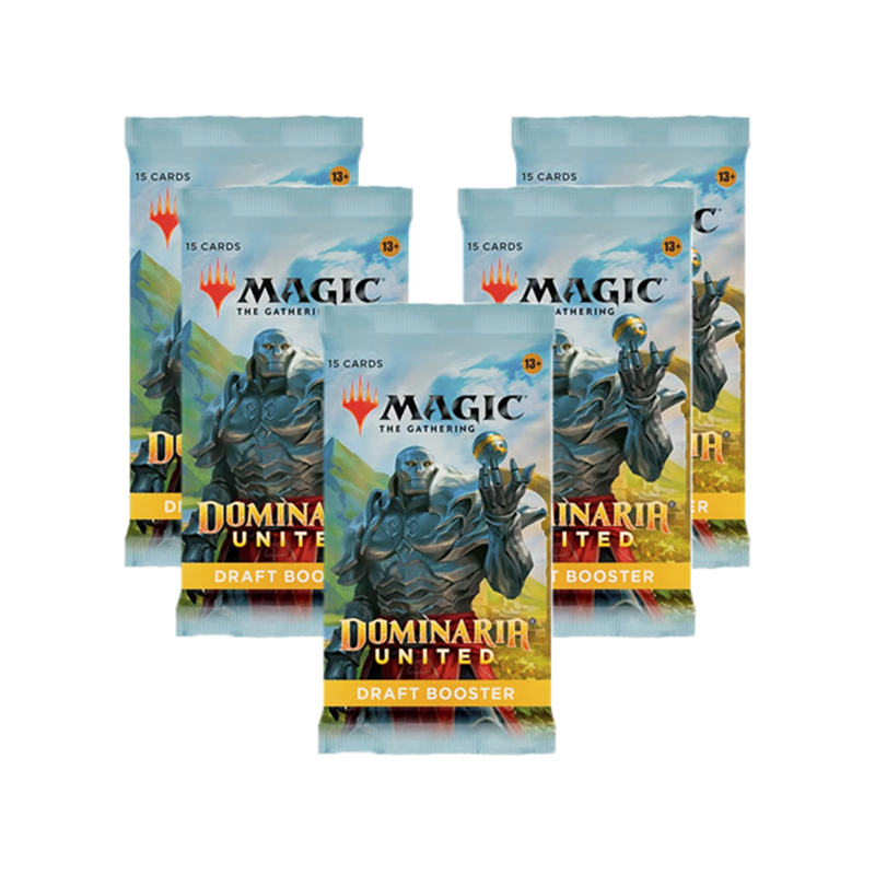 

Дополнение для настольной ККИ MTG 5 драфт-бустеров издания Dominaria United англ. яз.