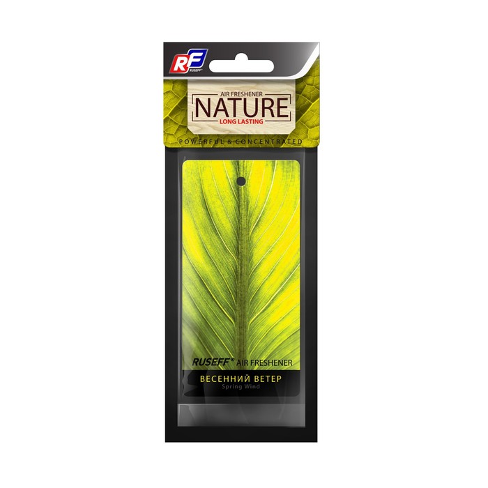 Ароматизатор подвесной картонный RUSEFF NATURE LINE Spring Wind 27569N (4 шт) 100053916188