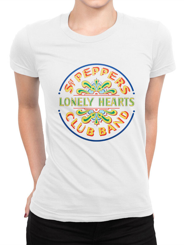 фото Футболка женская design heroes the beatles - lonely hearts белая 2xl