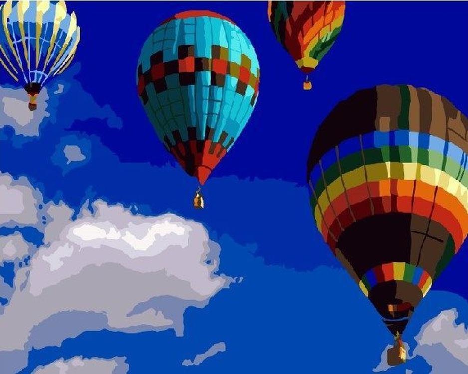 

Картина по номерам Paintboy (Premium) На воздушном шаре