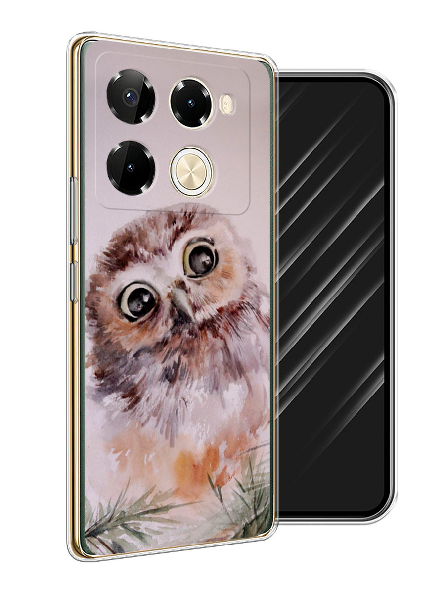 

Чехол Awog на Infinix Note 40 Pro 5G/Note 40 Pro Plus "Сова на розовом", Розовый;коричневый, 3106050-1