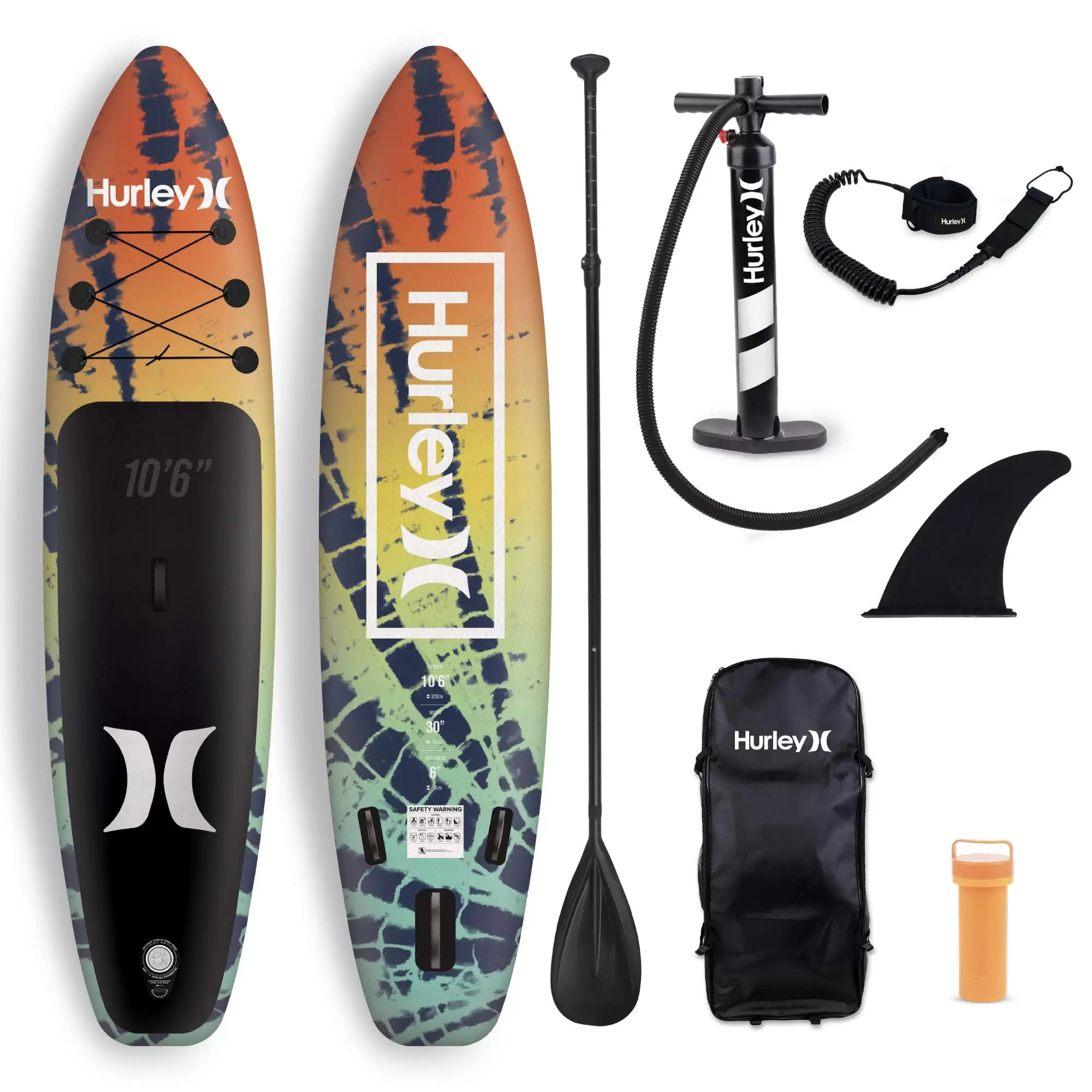 

Надувная SUP-доска (sup board) 10.6 Hurley Hot Curry 320х76х15 см, One and Only