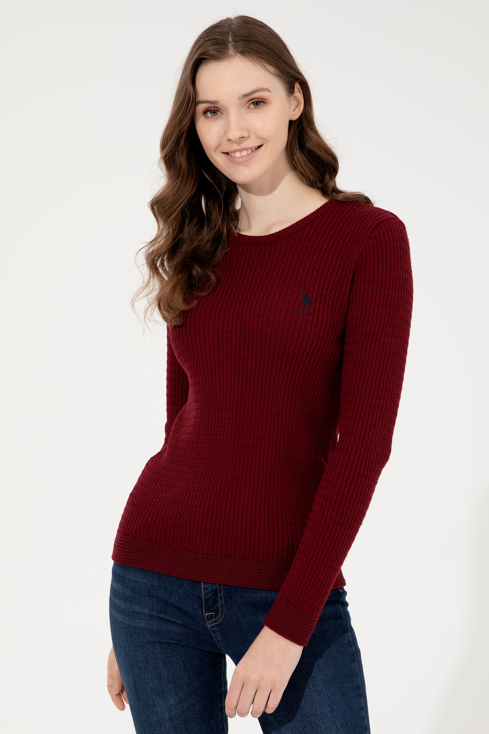 

Джемпер женский U.S. POLO Assn. G082SZ0TK0KARLA-BSK22 бордовый M, G082SZ0TK0KARLA-BSK22