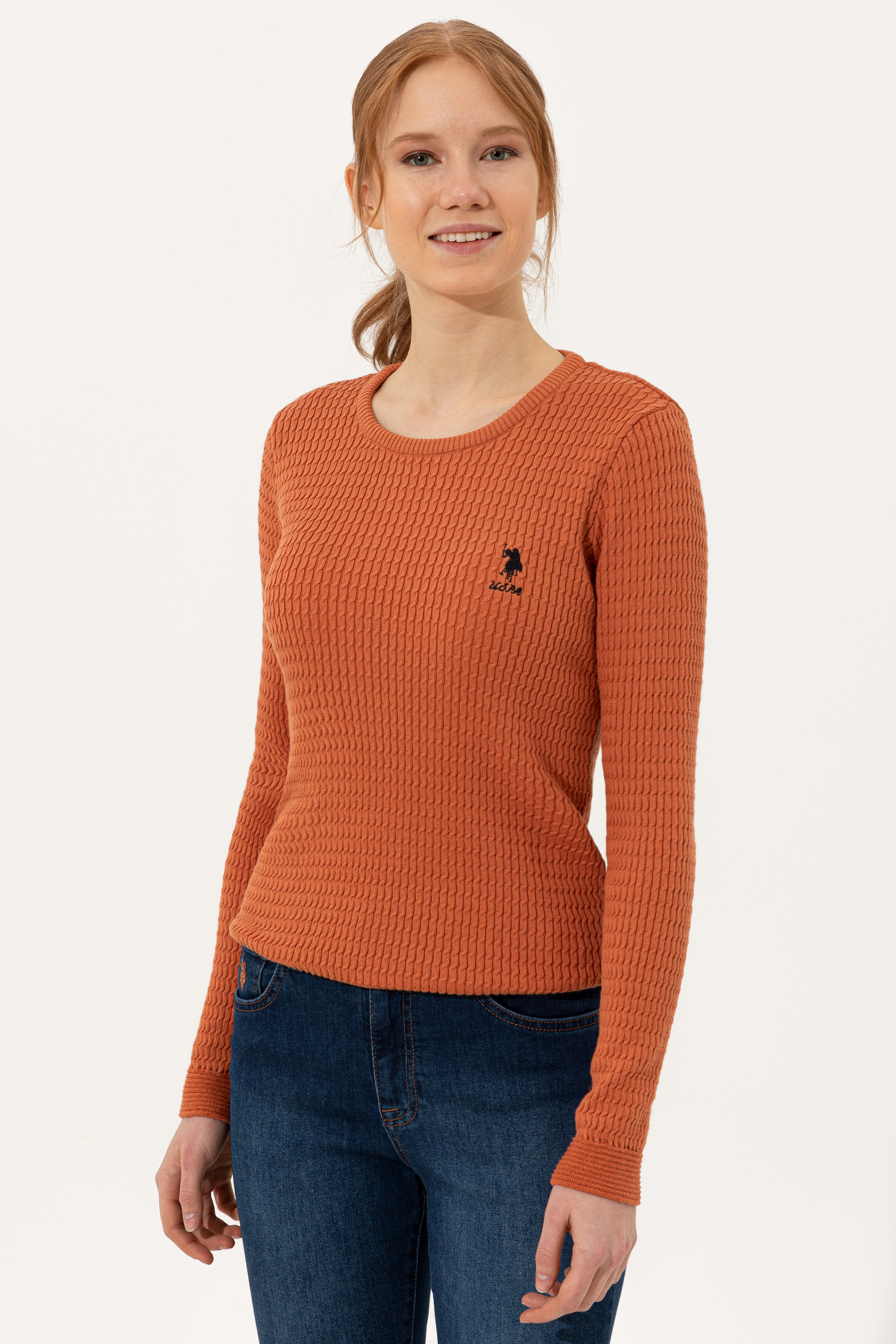 

Джемпер женский U.S. POLO Assn. G082SZ0TK0KARLA-BSK22 оранжевый M, G082SZ0TK0KARLA-BSK22