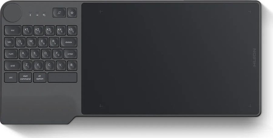 фото Графический планшет huion inspiroy keydial kd200 black