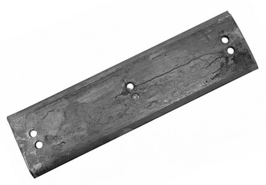 Нож МТЗ,ЭО-2621,2626,ТО-49 на отвал (профильный) 6-отверстий комплект 3шт. сталь 65Г (пруж