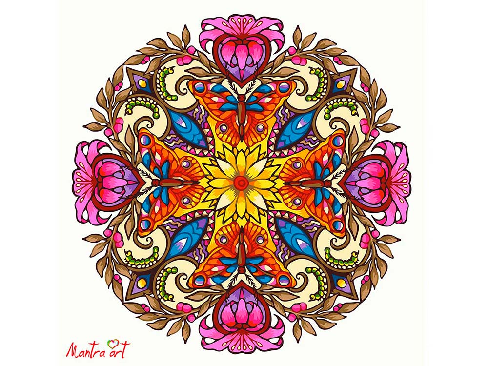 

Картина по номерам Mantra Art Мандала преображения + в наборе подарок, Мандала преображения
