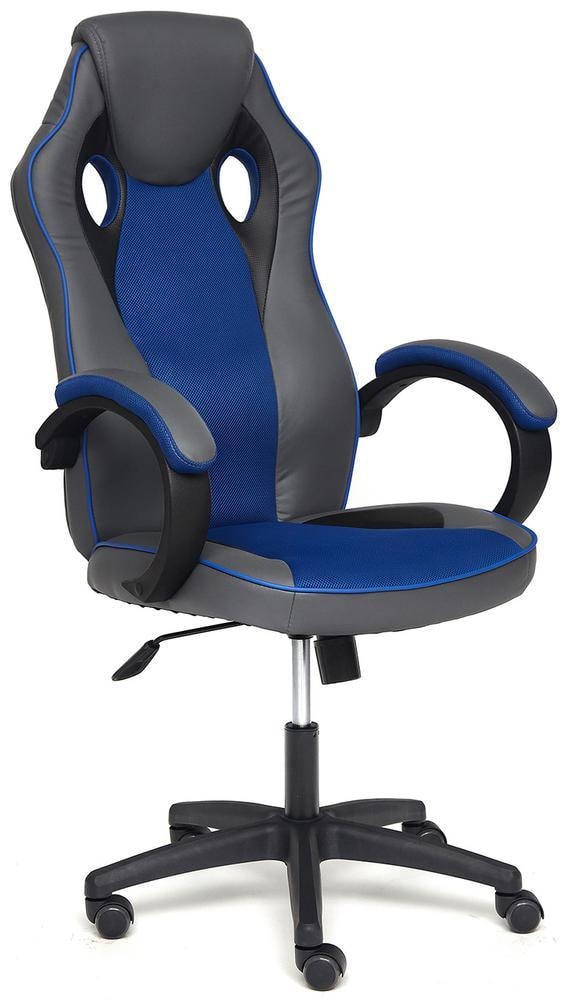 фото Кресло tetchair racer gt new металлик, синий