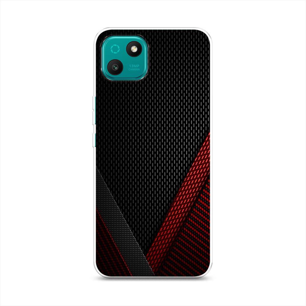 

Чехол Awog на Wiko T10 "Красный карбон", Разноцветный