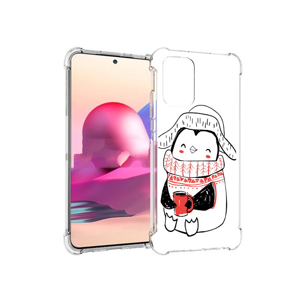 

Чехол MyPads Tocco для Xiaomi Redmi Note 10S Милый пингвин (PT158704.257.115), Прозрачный, Tocco