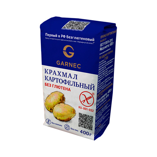 Крахмал Картофельный Гарнец без глютена 400 г, 2 шт